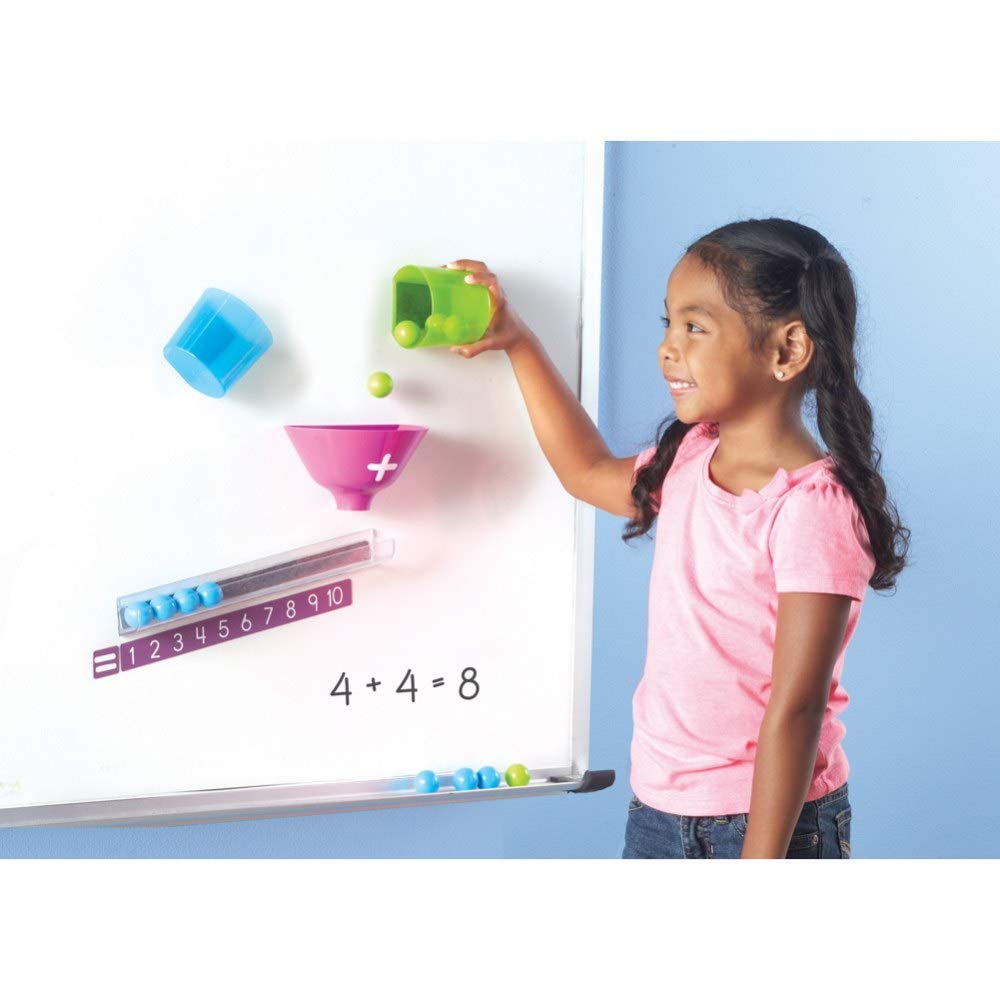Learning Resources Magnetic Addition Machine, Math Games, 26 Pieces, Ages 4+, Multi-color, Model LER6368