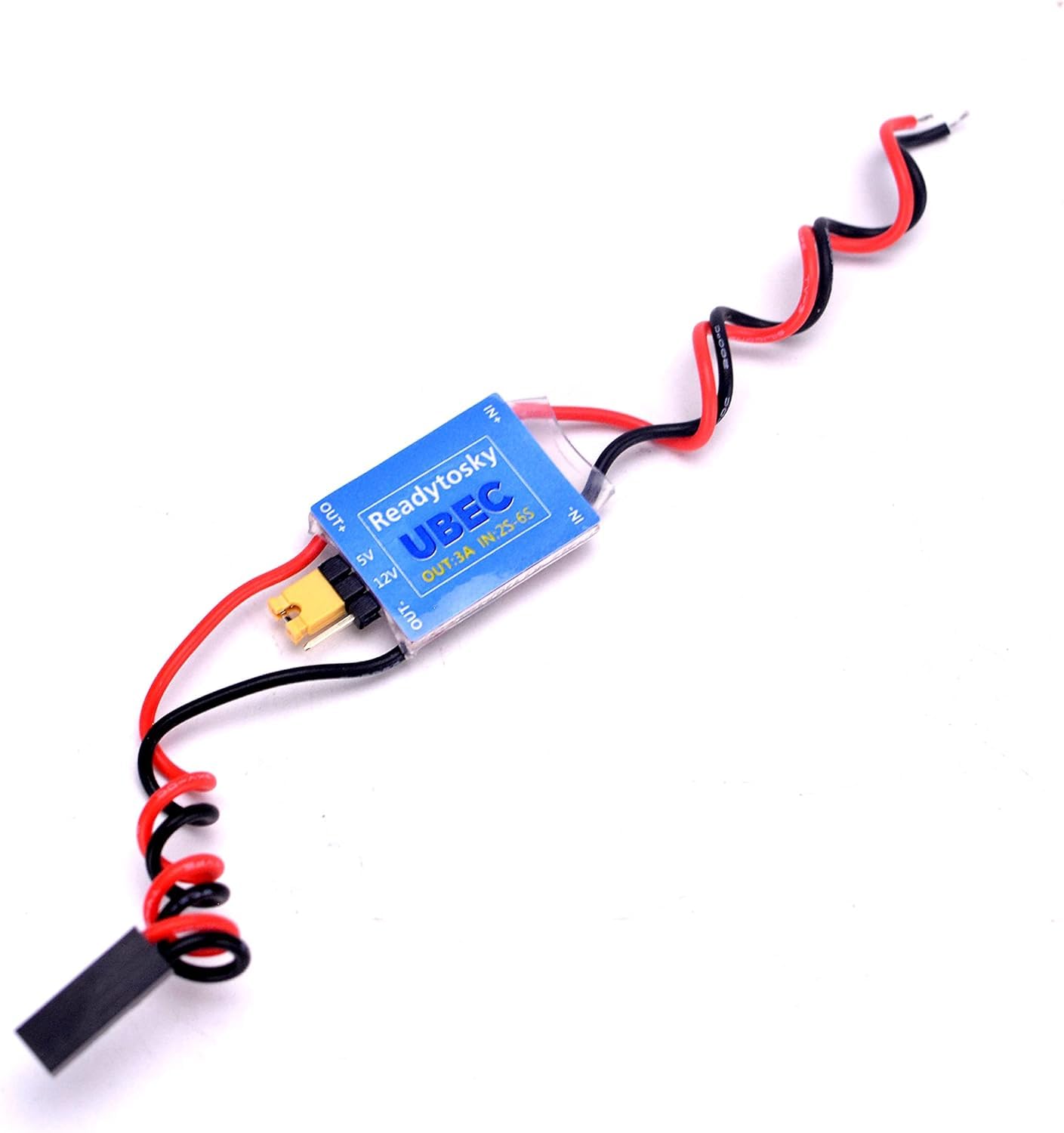 Readytosky 5V and 12V UBEC 3A Output 2-6S LiPo DC-DC Voltage Converter Step Down Module
