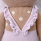 Cuddle + Kind Violet The Fawn Little 13'' Hand-Knit Doll - 1 Doll = 10 Meals, Fair Trade, Heirloom Quality, Handcrafted In Peru,
