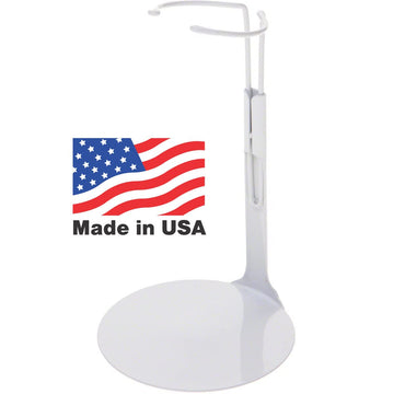 Kaiser Doll Stand 2001 - White Doll Stand For 6 1/2'' To 10'' Dolls And Action Figures (Best For 8'' Dolls)