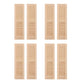 Dynwave Handmade 1/12 Dollhouse Furniture Wood Shutters Window, Pack Of 4 Pairs, Miniatures Accessories Hands-