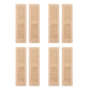 Dynwave Handmade 1/12 Dollhouse Furniture Wood Shutters Window, Pack Of 4 Pairs, Miniatures Accessories Hands-
