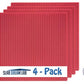 Slabdreamlab 12''X12'' Baseplate For All Major Building Bricks And Blocks (Bright Pink, 4-Pack)