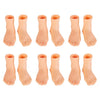 Gadpiparty 6 Pairs Finger Feet Puppet Set - Rubber Mini Puppets For Adults And Kids