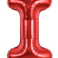Toniful 40 Inch Large Bright Red Letter Balloons A-Z, Giant Jumbo Helium Foil Mylar Big Letter I Balloons For Birthday Party Ann