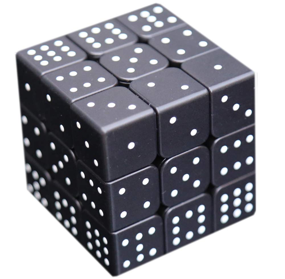 3X3X3 Speed Cube 3D Relief Effect Sudoku Braille Magic Cube Puzzle,Iq Reasoning Games Puzzles Special For The Blind Person,Weak 