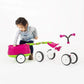 Chillafish Quadie+Trailie: Stable 4-Wheeler Ride-On With Trailer For Kids Ages 1-3 Years, 3 Seat Positions, “Grow-With-Me” Ride-On With Cookie Storage In The Seat And Silent Non-Marking Wheels, Blue