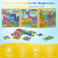 Nattork Magnetic Dinosaurs Puzzle Book for Toddlers 3-5 Girls Boys  Travel Puzzles Game for Kids Ages 3-6  Learning Magnet with Fun for 3 4 5 6 Years Old Children Boys Girls - Gift Idea for Birthdays