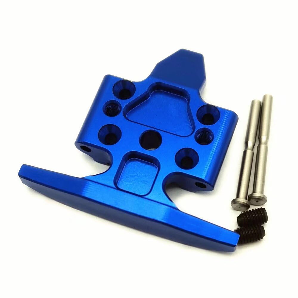 Aluminum Front Bumper and Chassis Skide Plate Blue for Losi Mini-T 2.0 Mini-B LOS214010