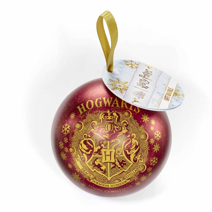 Harry Potter Hogwarts Crest Red Bauble With Time Turner Necklace