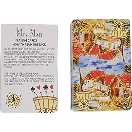 Mr. Man 555 Marked Playing Card Deck, Cheating Playing Card Marked Card Magic Bridge Size, Paper Cards