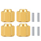 Rclions Brass Rc Wheel Hex Hub 6Mm Drive Adapter For Trx4M 1/18Th Rc Crawler Car Upgrades