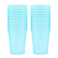 24-Pack 16-Ounce Blue Plastic Stadium Cups, Bulk Reusable Tumblers For All Occasions And Celebrations