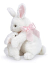 Bearington Some Bunny Loves You White Plush Stuffed Animal Bunny Rabbit, Adorable, Cuddly, Great Gift For Bunny Lovers Of All Ag