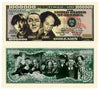 Three Stooges (3 Stooges) Million Dollar Bill With Bill Protector - Limited Edition - Best For Collecting, Full Color, Real Money Size. Makes A Great Gift.