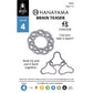 BePuzzled Coaster Hanayama Metal Brainteaser Puzzle, Mensa Rated Level 4, Chrome, Ages 12+ - Model 30844
