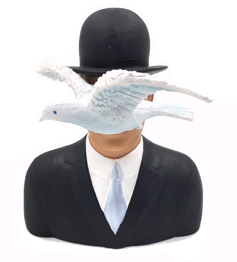 Parastone Man with Hat and Dove Sculpture - Hand-Painted Resin Art - 6" x 5.25" x 5" - Multicolor - Model MAG04