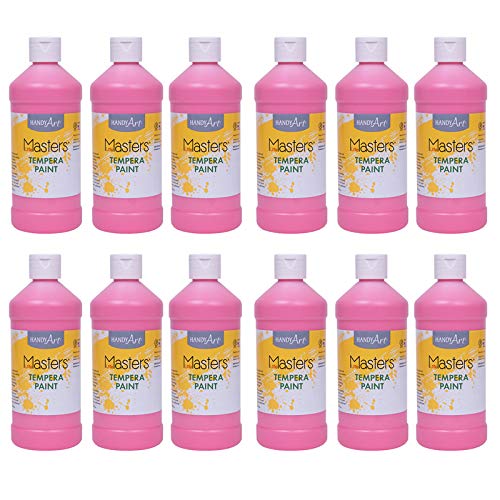 Rock Paint & Handy Art RPC201722-12 Tempera Paint Pint, Pink