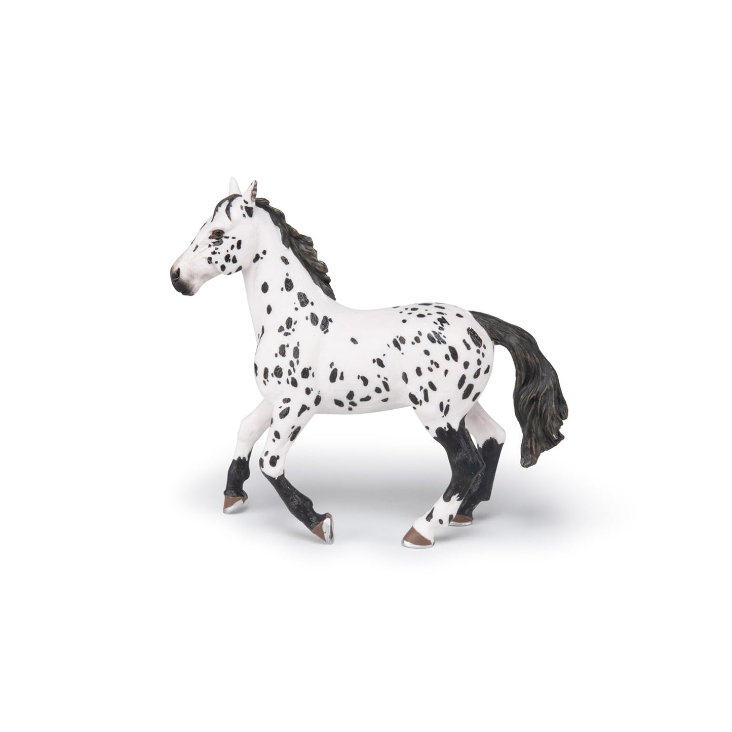 Papo - Hand-Painted - Figurine - Horses,Foals And Ponies - Black Appaloosa Horse Figure-51539 - Collectible - For Children - Suitable For Boys And Girls - From 3 Years Old