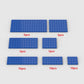 Classic Building Plate Assortment Pack, 50Pcs Blue Bulk Plates With 7 Size Building Plate Base Plate, Compatible With Lego Parts