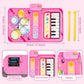 Amy & Benton Baby Piano Mat Pink Piano & Drum Mat 2 in 1, Toddler Musical Piano Mat Toy Birthday Gift for Girls Boys