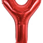 Toniful 40 Inch Large Bright Red Letter Balloons A-Z, Giant Jumbo Helium Foil Mylar Big Letter Y Balloons For Birthday Party Ann