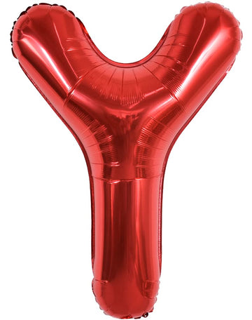 Toniful 40 Inch Large Bright Red Letter Balloons A-Z, Giant Jumbo Helium Foil Mylar Big Letter Y Balloons For Birthday Party Ann