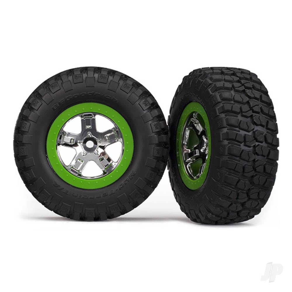 Traxxas KM2 Tires & SCT Wheels, Assm (2): FR 2WD Slash Only