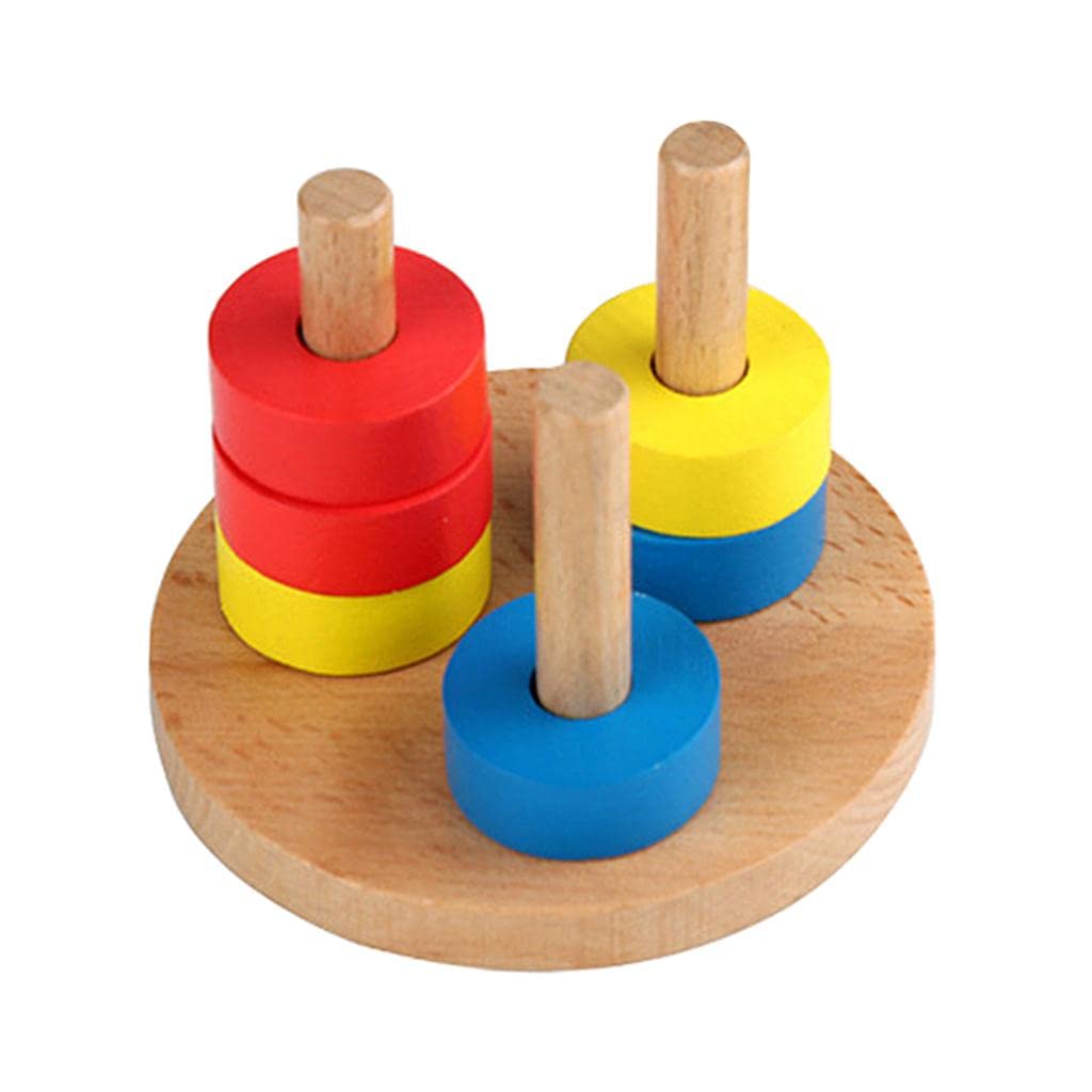 Calandis Montessori Wooden Stacking Toy Towers For Babies And Toddlers Educational | Wooden & Handcrafted Toys | Preschool Toys 