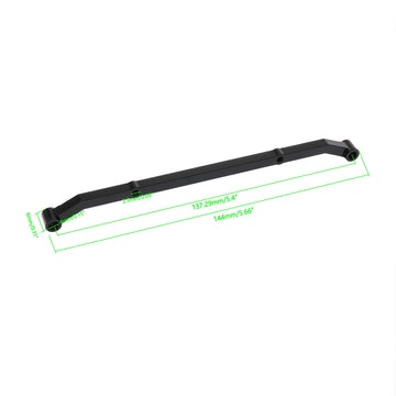 RC Black Steering Rod, Aluminum Steering Linkage Tie Rod AXIAL 4WD 1:10 SCX10 Steering Links Upgrade Parts Accessories Pack of 1