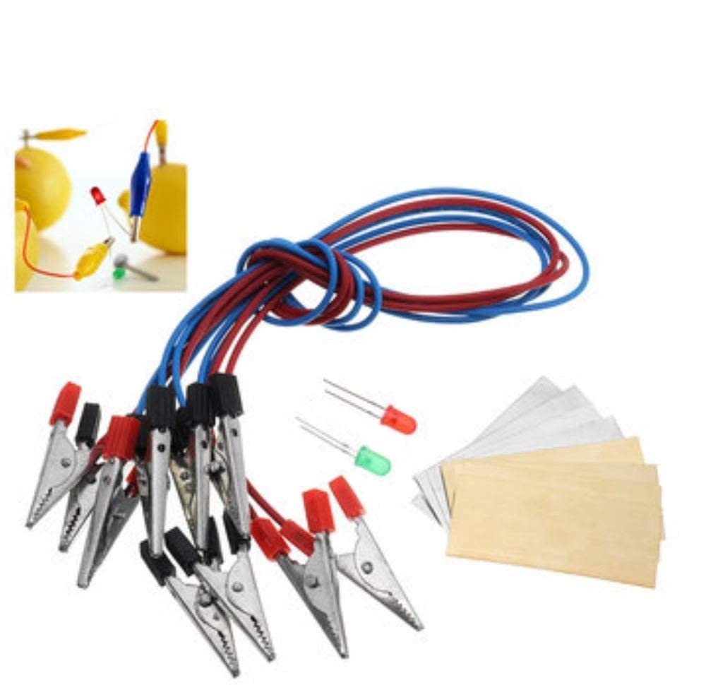 Fruit Battery Light Diode Science Kit Orange Potato Lemon Battery Physics Teaching Experiment
