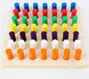 Seven Moon Educational Color Cognition Stacking & Sorting Wooden Toys Shape Sorting & Domino Building Blocks For 3+ Children Mul