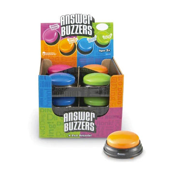 Learning Resources Answer Buzzers Classpack, Classroom Tools And Games, Teacher Supplies, Batteries Included, Set Of 12, Ages 3+