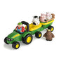 John Deere Musical Hayride Tractor Toy - Green Plastic, Large - X-Large, Model 34908, Includes Farmer Figure & 4 Farm Animals, Ages 18 Months+