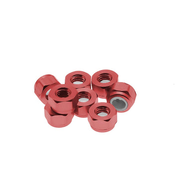 8pcs M3 3mm Wheel Hex Lock Nut Tire Nut for Ecx Ruckus Parts Ecx Torment Parts Ecx Amp Mt Upgrades Lock Nut Upgrades Ecx 2wd Hop