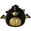 Squishmallows Luxmen Dragon 7.5 Inch Soft Toy, Black/Gold, Polyester, Model CT6619, Magical Fantasy Squad