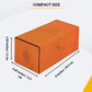 Card Guardian - Premium Double Deck Box (Orange) For 200+ Cards Trading Card Games Tcg Perfect For Magic The Gathering (Mtg), Commander Deck, Yugioh Deck Box, Sports Card Storage Boxes
