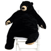 Yeqivo Giant Djungelskog Bear - 39.4" Soft Plush Toy - Black - PP Cotton Stuffed Animal Gift for Kids & Girlfriend