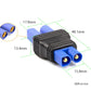 WOODGUILIN 2 Pcs Ec3 Male Plug to Ec5 Female Connector Plug Adapter for RC Lipo Battery Ec3 Plug to Ec5 Connection(2 Pack Ec3-Ec