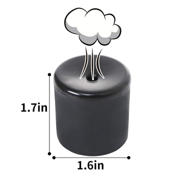 SHENGSEN 4 PCS Novelty Squeeze Pooter Break Machine Funny Le Tooter Prank Breaking Noise Maker Handle Kids mature-themed Gags Practical Joke Party Gift Breaking Toy (Black)