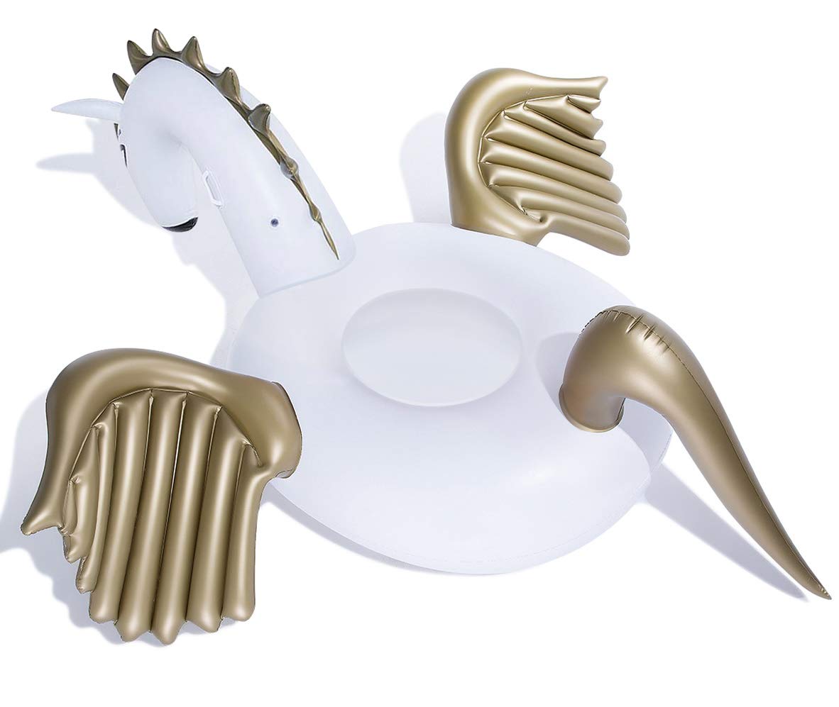 Jasonwell Giant Inflatable Pegasus Pool Float With Fast Valves Summer Beach Swimming Pool Floatie Lounge Floating Raft Outdoor Party Decorations Toys For Adults Kids (Xxxl)