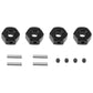 Vgoohobby Metal 12Mm Wheel Hex Hub Drive Adapters With Pins Screws Compatible With 1/10 Arrma Senton Granite Typhon Vorteks 3S B