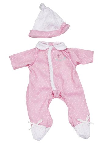 Jc Toys | Berenguer Boutique | La Baby Doll Outfit | 2 Piece Pink, White And Floral Print|Washable|Ages 2+|Fits Dolls 9'- 12'