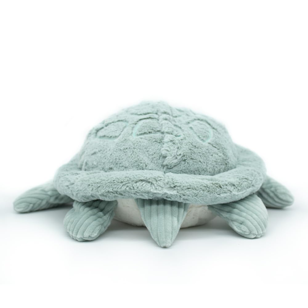 LES D  GLINGOS - Sauvenou Turtle Plush Toy Set - Mother Turtle and Baby - Soft Stuffed Animal - Cuddly Sea Creature Toy for Kids
