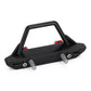 INJORA RC Front Bumper 1/24 Metal Bumper with Lights for SCX24 Wrangler Gladiator(B)