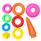 Zizzle Toys LittleS Stacking Ring Toy With Multicolor  7 Rings
