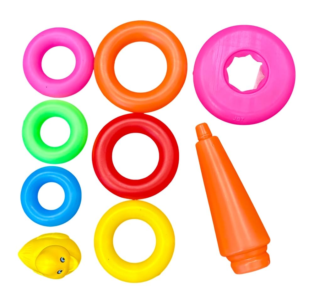 Zizzle Toys LittleS Stacking Ring Toy With Multicolor  7 Rings