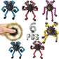 6 Pcs Deformable Robot Fidget Spinners Toys For Party Favor, Transformable Fingertip Spinner For Classroom Prizes, Christmas Val