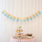 Flairs New York Happy Birthday Decorations Banner Party Props With Gold Crown Letters (Pack Of 1 Banner, Baby Blue/Gold Glitter