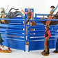 Newray Western Riders Bull Ring Rodeo Action Figure Playset (Either Blue Or Red)